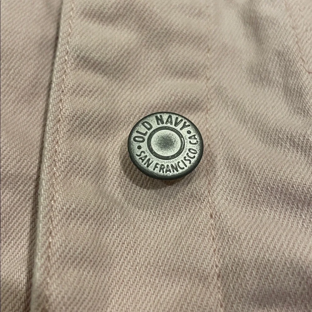 Old Navy Light Pink Girls' Denim Jacket - Button Front